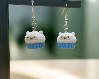 Finn Cake Ohrringe: 3D Gedruckt Adventure Time Fan Schmuck