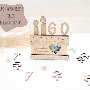 Geldgeschenk Geburtstag I Holz Torte I Geschenkverpackung I Geschenkidee I Wunscherfüller I Geldgeschenk Geburtstag 40, 50, 60, 70, 80, 90