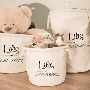 Personalisierter Aufbewahrungskorb mit Wunschmotiv für Spielsachen, Wäschekorb, Kinderzimmer, Geschenkidee Kindergeburtstag, Geburtstag