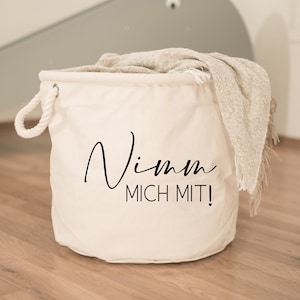 Treppenkorb "Nimm mich mit", Wäschekorb, Kinderzimmer, Weihnachten, Kindergeburtstag, Geschenk, Ordnung, Ordnungskorb, Ordnungskiste