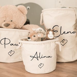 Personalisierter Aufbewahrungskorb für Spielsachen, Wäschekorb, Geschenkidee Kindergeburtstag, Geburtstag, Ordnung Kinderzimmer