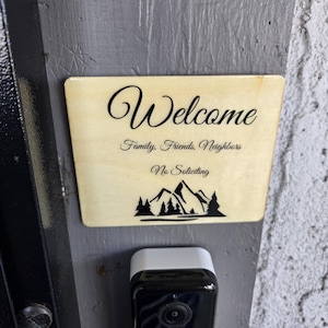 No Soliciting Door Sign, Door Bell Sign, No Knocking Sign, Please Do Not Disturb Door Sign, Baby Sleeping Sign, Wood Door Sign, Privacy Sign