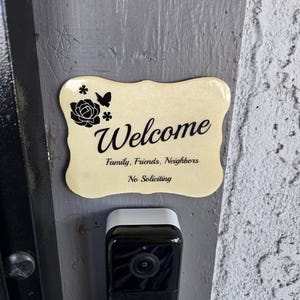 No Soliciting Door Sign | Door Bell Sign | No Knocking Sign | Please Do Not Disturb Door Sign | Wood Door Sign | Privacy Sign
