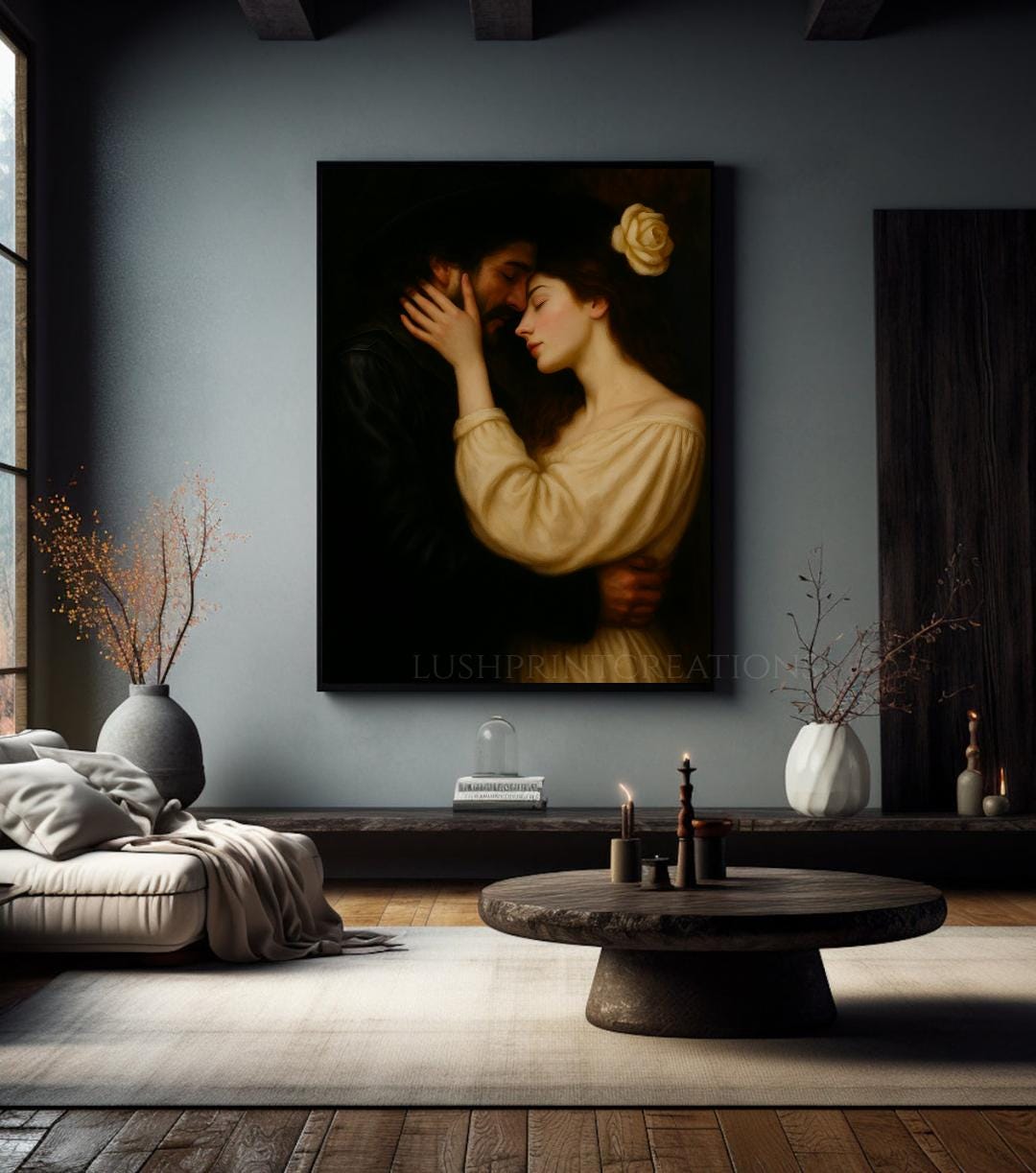 Romeo and Juliet Kiss Print: Vintage Pre-raphaelite Love Art Digital ...
