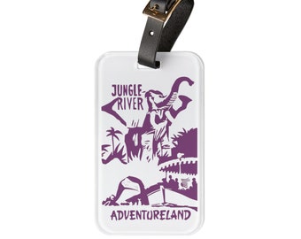 Jungle Cruise Luggage Tag, Disney Luggage Tag,  Disneyland luggage tag, Disney world luggage tag, Adventure Luggage Tag