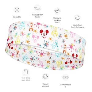Retro Disney Headband, Fab 5 headband, Disney Headband,
