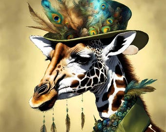 Upholstery Velvet Panel, Waterproof Polyester, Soft Velvet Fabric for Furniture, Cushions & DIY Projects: Giraffe Print