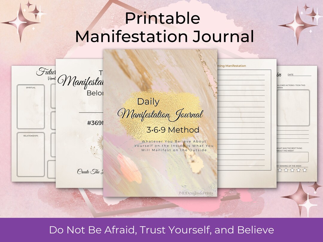 Printable 369 Manifestation Journal Printable Manifestation Journal 369 ...