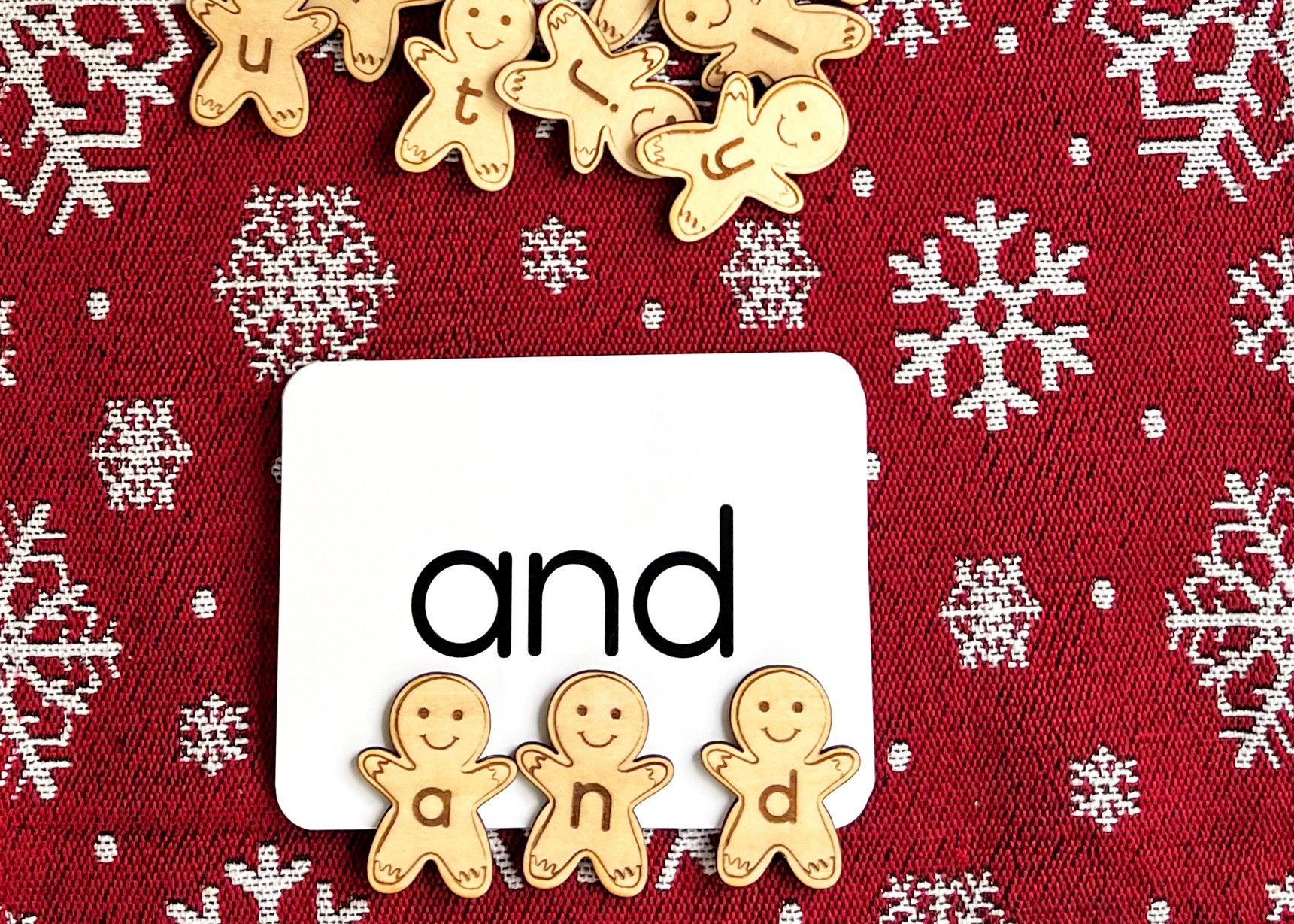 Gingerbread Man Alphabet SVG ABC Laser Cut File Gingerbread Man Themed ...