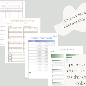 Undated Goodnotes Planner| Monthly Digital Planner| Goodnotes Template| iPad Planner| Daily planner| Budget planner| Mood tracker