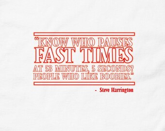 Stranger Things Themed Know Who Pauses Fast Times Mens Classic Tee
