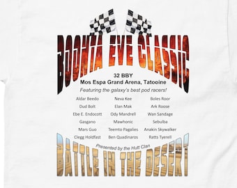 Star Wars Episodio I temático Boonta Eve Classic Pod Racing Event Camiseta ligera