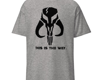 Star Wars Mandalorian Themed Dies ist das klassische T-Shirt für schwarze Mythosaur Skull-Männer