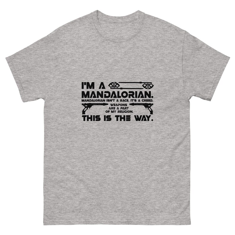 Camiseta con temática de Star Wars Mandalorian "Soy un mandaloriano" imagen 1