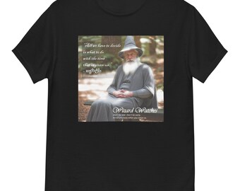 Herr der Ringe Themed Zaubereruhren Männer Leichtes T-Shirt