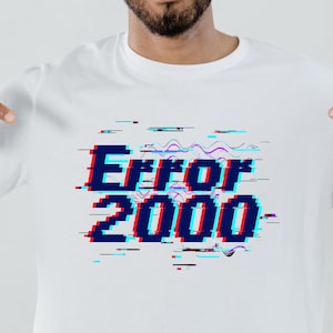 Aesthetic Glitch Art Unisex Softstyle T-Shirt, Retro 80's Graphic Tee, Error 2000 Shirt, Vintage Text Print, Gift for Him or Her