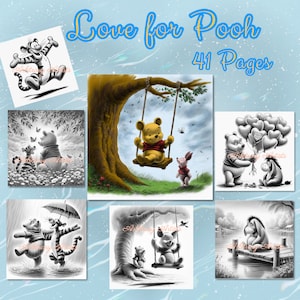 Love for Pooh 41 Winnie the Pooh inspired coloring pages