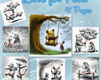 Love for Pooh 41 Coloriages inspirés de Winnie l&#39;ourson