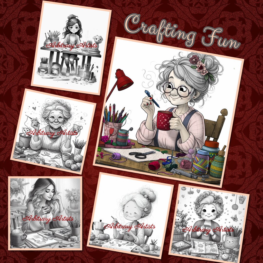 Crafting Fun 30 Coloring Coloring Pages - Etsy