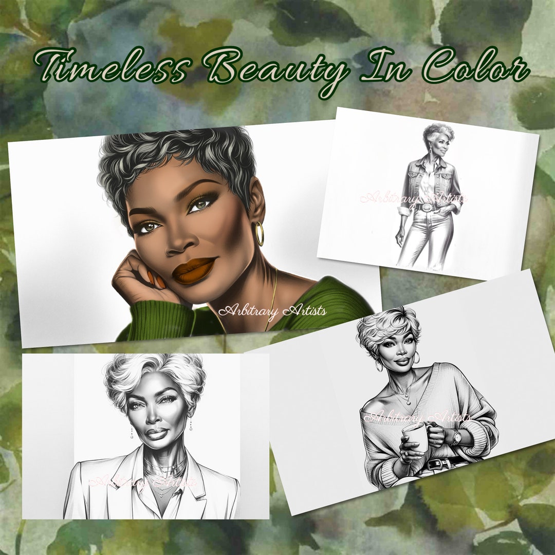 Timeless Beauty In Color 32 Grayscale Coloring Pages Etsy Timeless Beauty In Color 32 Grayscale Coloring Pages Etsy