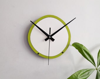 Horloge murale asymétrique de style Mid-Century, moderne, silencieuse, anti-cliquetis, horloge murale décorative pour salon, chambre, cuisine, bureau, cadeau pour amis