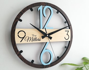 Reloj de pared personalizado, diseño único y moderno, decoración de pared para sala de estar, dormitorio, cocina, hogar, oficina, regalo para ella, amiga, reloj silencioso