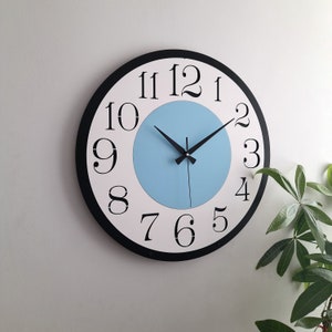 Grande horloge murale moderne, design unique, décoration murale pour salon, chambre à coucher, cuisine, maison, bureau, cadeau pour elle, amis, horloge silencieuse image 8