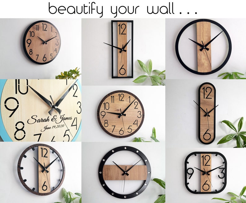 Grande horloge murale, style campagnard moderne, anti-clic silencieux, horloge murale décorative pour salon chambre cuisine bureau, cadeau pour amis image 9