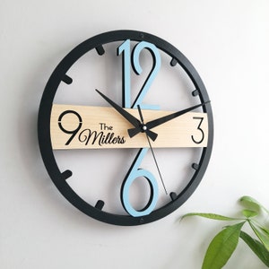 Horloge murale personnalisée,Design moderne et unique,Décoration murale pour salon,Chambre à coucher,Cuisine,Maison,Bureau,Cadeau pour elle,Ami,Horloge silencieuse image 8