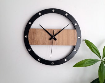 Stylish Wall Clock,Shiny Ornamental Diamond Indicators,Unique Wall Decor for Living Room,Bedroom,Kitchen,Home,Office,Gift for Her,Friends