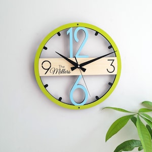 Horloge murale personnalisée,Design moderne et unique,Décoration murale pour salon,Chambre à coucher,Cuisine,Maison,Bureau,Cadeau pour elle,Ami,Horloge silencieuse image 10