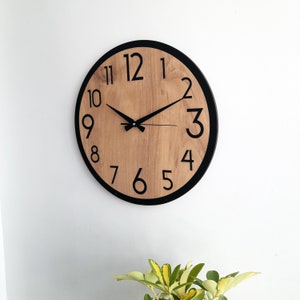 Große Wanduhr,moderner Bauernhaus-Landhausstil,leise,nicht tickend,Dekor Wanduhr für Wohnzimmer Schlafzimmer Küche Büro,Geschenk für Freunde Bild 8