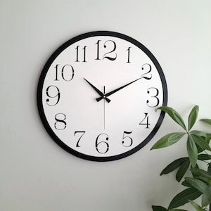 Big Modern Clock for Wall,Decorative Unique Design,Wall Decor for Living Room,Bedroom,Kitchen ,Home,Office,Gift for Her,Friends,Silent Clock Full White