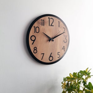 Grande horloge murale, style campagnard moderne, anti-clic silencieux, horloge murale décorative pour salon chambre cuisine bureau, cadeau pour amis image 1