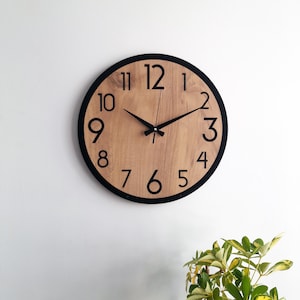 Grande horloge murale, style campagnard moderne, anti-clic silencieux, horloge murale décorative pour salon chambre cuisine bureau, cadeau pour amis image 3