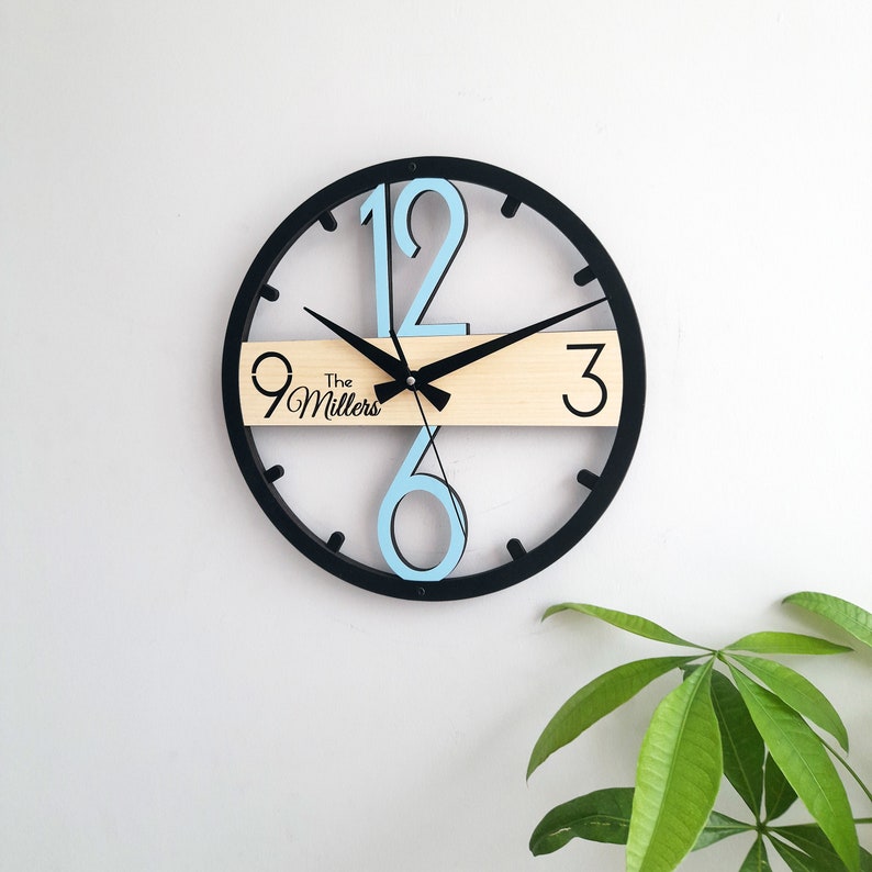 Horloge murale personnalisée,Design moderne et unique,Décoration murale pour salon,Chambre à coucher,Cuisine,Maison,Bureau,Cadeau pour elle,Ami,Horloge silencieuse image 7