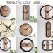 Modern Minimalist Wall Clock,decorative Wooden Clock for Living Room ...