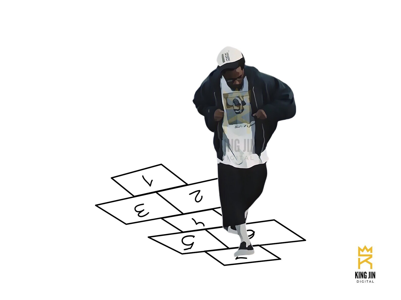 Kendrick Lamar PNG Exclusive 'they Not Like Us' 'hopscotch' Digital