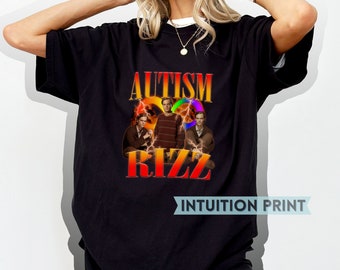 Koszulka z nadrukiem Autism Rizz Spencer Reid Vintage, prezent dla fanów Criminal Minds, Matthew Gray Gubler