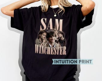 Sam Winchester Supernatural T-Shirt Design SPN Fan Gift Jared Padalecki