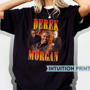 Derek Morgan Vintage T-Shirt Design, Criminal Minds Fan Gift, Shemar Moore
