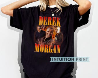 Derek Morgan Vintage T-Shirt Design Criminal Minds Fan Gift Shemar Moore