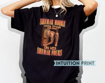 T-shirt con il design di Silly Shemar Moore su Shemar Fours, regalo per fan di Criminal Minds, Derek Morgan