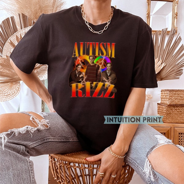 Autism Rizz Spencer Reid Vintage T-Shirt Design, Criminal Minds Fan Gift, Matthew Gray Gubler