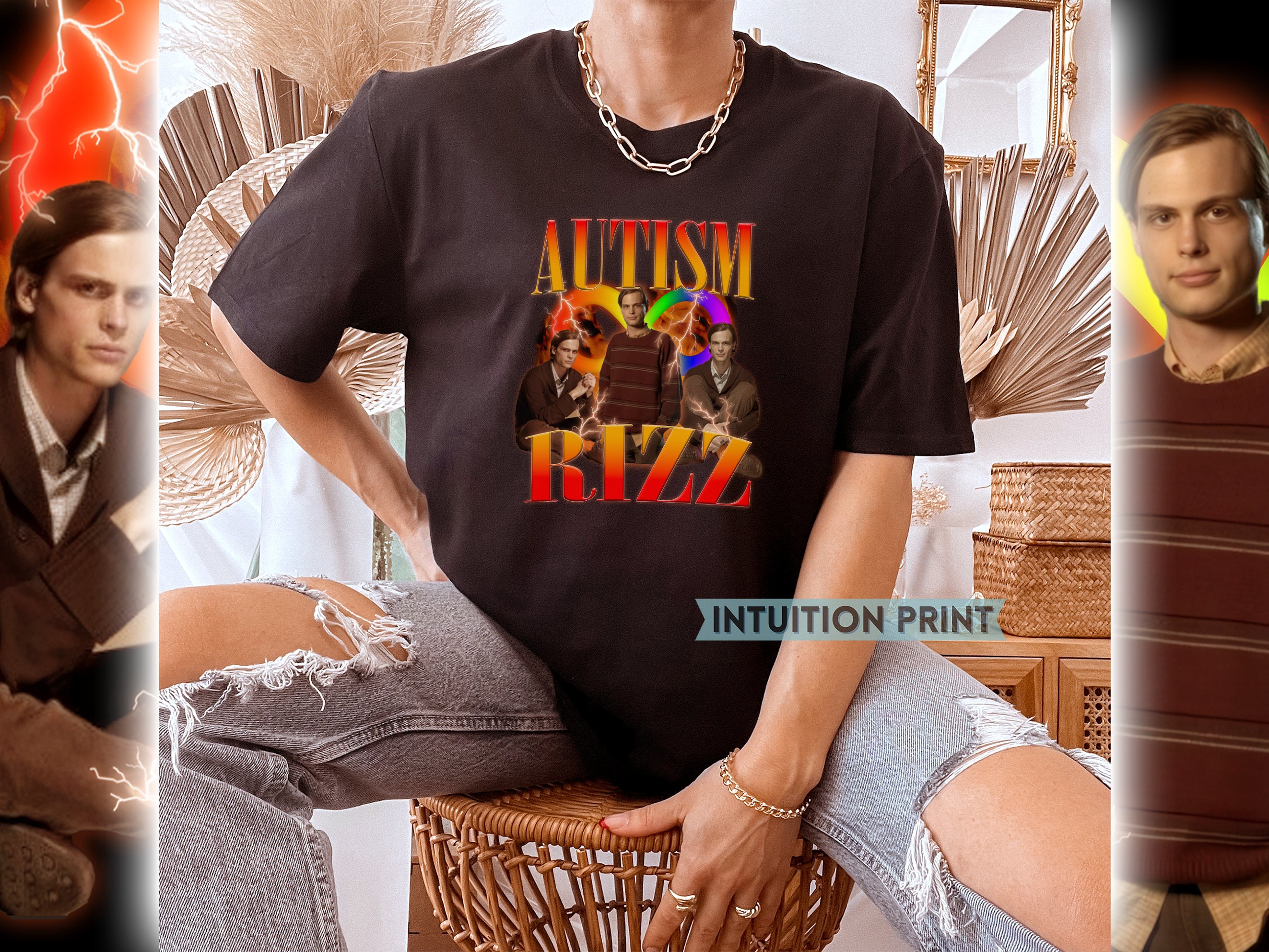 Autism Rizz Spencer Reid Vintage T-Shirt