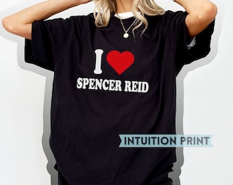 I Heart Spencer Reid T-Shirt Design, Criminal Minds Fan Gift, Matthew Gray Gubler