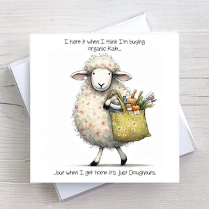 Carte d'anniversaire pour toutes les occasions - Donuts - Carte de voeux Humour adulte - BW0053