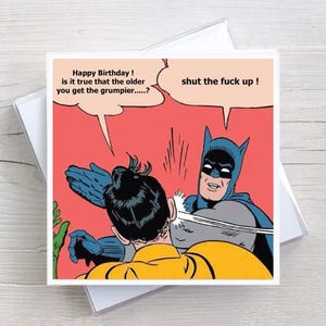 Carte d'anniversaire vieillissante - Grincheux - Mème populaire - BW0031