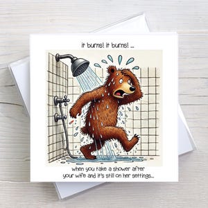 Carte d'anniversaire pour toutes les occasions - ça brûle, ça brûle - carte de voeux humour pour adulte - BW0146