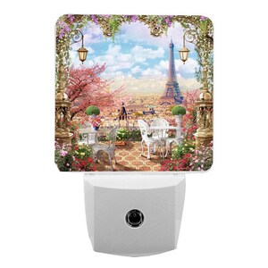 Paris View, Romantic Light Switch Cover, Night Light, Cabinet Knob Night Light